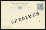 Stamp of Gambia 1886-1952 Postal Stationery: Collection of the UPU unused stationery incl. SPECIMENS