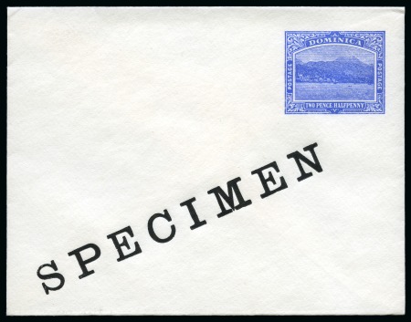 Stamp of Dominica 1886-1907 Postal Stationery: Collection of the UPU unused stationery incl. SPECIMENS
