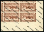 Stamp of Egypt » Commemoratives 1926 12th Agricultural and Industrial Exhibition set of six in imperf. lower left marginal control blocks of four with CANCELLED backs