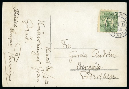 Stamp of Olympics » 1912 Stockholm 6th DAY: 1912 (Jul 4) "STOCKHOLM / LBR. / STADION" special cancel