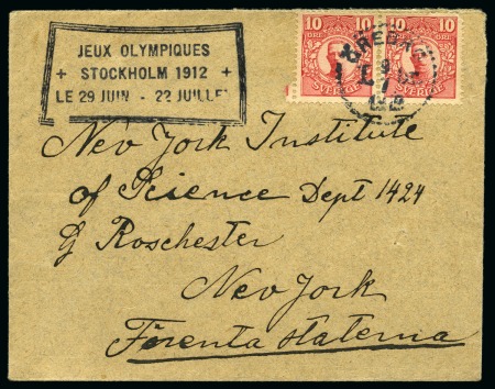 Stamp of Olympics » 1912 Stockholm 1912 Stockholm. Pre-Games publicity cachet "JEUX OLYMPIQUES / STOCKHOLM 1912 / LE 29 JUIN - 22 JUILLET" 