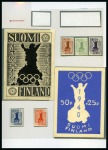 Stamp of Olympics » 1940 Helsinki (Cancelled) 1940 Helsinki unique group of essays for unissued stamps