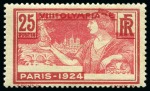 Stamp of Olympics » 1924 Paris » Issued Stamps and Varieties 1924 Paris specialised stamp collection with printing varieties