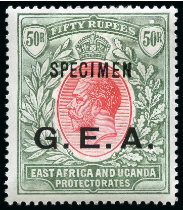 Stamp of Tanganyika 1917-1961 Old-time collection on three large hand-drawn