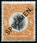 Stamp of Tanganyika 1917-1961 Old-time collection on three large hand-drawn