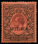 Stamp of Kenya, Uganda and Tanganyika » Collections 1898-1921 Old-time collection on eight large hand-drawn