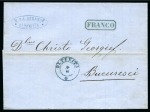 Stamp of Romania » Postal History » Moldavian "FRANKO" Handstamps Olteniza : entire letter sent from Olteniza to Bucharest showing double-circle