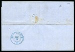 Stamp of Romania » Postal History » Wallachian Bilinear Cyrillic Handstamps Braila - Ibraila : 1862 Fully paid cover from Braila to Bucharest 