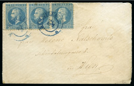 Stamp of Romania » 1872-79 Prince Carol I - Perforated 1878 cover bearing 1876 issue 10 Bani