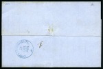 Stamp of Romania » Incoming Mail to Romania 1864 cover from Constantinople Russian Levant office to Bucurest