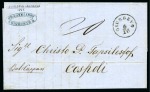 Stamp of Romania » Austrian Levant Post Offices Giurgiu - Giurgevo :  1861 cover