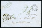 Stamp of Romania » Austrian Levant Post Offices Constanta - Kustendje : 1862 entire letter from Constantinople