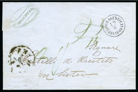 Stamp of Romania » Austrian Levant Post Offices Constanta - Kustendje : 1862 entire letter from Constantinople