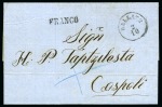 Stamp of Romania » Austrian Levant Post Offices Galati - Galatz : 1863 full-paid entire letter from Galati to Constantinople