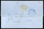 Stamp of Romania » Austrian Levant Post Offices Galati - Galatz : 1863 full-paid entire letter from Galati to Constantinople