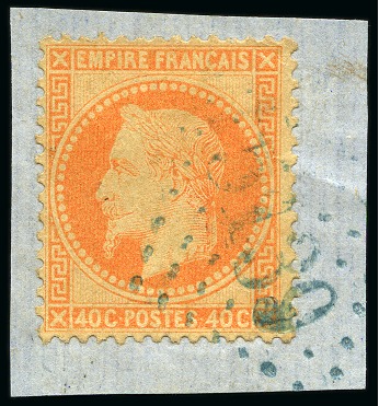Stamp of Romania » Austrian Levant Post Offices » French Levant Post Offices Constanta - Kustendje : large fragment bearing 1868 issue 