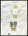 Stamp of Thematics » Sport and Games » Football 1950 WORLD CUP: Collection written up in an album with stamp proofs, autographs, postcards, etc.