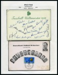 Stamp of Thematics » Sport and Games » Football 1954 WORLD CUP: Collection written up in 2 albums incl. tickets, autographs, postcards, etc.