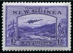 Stamp of New Guinea 1915-39 Old-time collection on three large hand-drawn