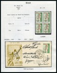 Stamp of Thematics » Sport and Games » Football 1958 WORLD CUP: Collection written up in an album with signed covers in Brazil with many Pele autographs
