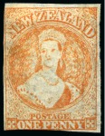 Stamp of New Zealand 1858-1967 Old-time collection on twenty large hand-drawn