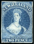 Stamp of New Zealand 1858-1967 Old-time collection on twenty large hand-drawn