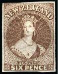 Stamp of New Zealand 1858-1967 Old-time collection on twenty large hand-drawn