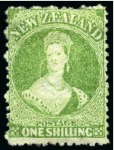 Stamp of New Zealand 1858-1967 Old-time collection on twenty large hand-drawn