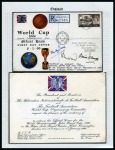 Stamp of Thematics » Sport and Games » Football 1966 WORLD CUP: Fantastic collection of stamps, covers, autographs and memorabilia in 3 albums