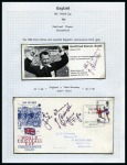 Stamp of Thematics » Sport and Games » Football 1966 WORLD CUP: Fantastic collection of stamps, covers, autographs and memorabilia in 3 albums