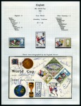Stamp of Thematics » Sport and Games » Football 1966 WORLD CUP: Fantastic collection of stamps, covers, autographs and memorabilia in 3 albums