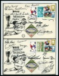 Stamp of Thematics » Sport and Games » Football 1966 WORLD CUP: Collection of signed covers (mostly complete squads) incl. Brazil, Chile, France, Hungary, Portugal, etc.