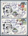 Stamp of Thematics » Sport and Games » Football 1966 WORLD CUP: Collection of West Germany with autographs