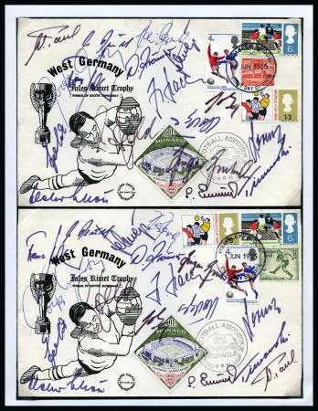 Stamp of Thematics » Sport and Games » Football 1966 WORLD CUP: Collection of West Germany with autographs