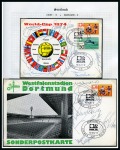 Stamp of Thematics » Sport and Games » Football 1974 WORLD CUP: Collection written up in 2 albums incl. autographs, stamps, covers, postcards, publicity, etc.