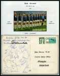 Stamp of Thematics » Sport and Games » Football 1974 WORLD CUP: Collection written up in 2 albums incl. autographs, stamps, covers, postcards, publicity, etc.