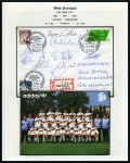Stamp of Thematics » Sport and Games » Football 1990-2012 WORLD CUPS: Collection written up in 8 albums incl. autographs, stamps, covers, postcards, publicity, etc.,