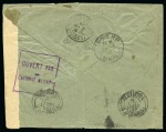 Stamp of Saudi Arabia » "FEE PAID" Markings 1916-1917 1916, "FEE PAID" of Mecca: Censored envelope from Mecca