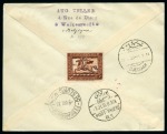 Stamp of Saudi Arabia » 1926-1932 Hejaz & Nejd 1933, Zeppelin 4th S. America Flight: Registered cover