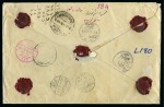 Stamp of Saudi Arabia » 1926-1932 Hejaz & Nejd 1934 Returned insured letter to S. Africa: Money letter