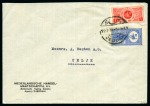 Stamp of Saudi Arabia » 1934 Kingdom Issues to date 1934-36 Pair of commercial covers to Yugoslavia