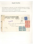 Stamp of Saudi Arabia » Incoming Mail  1935-37 Incoming group of 3 covers from USA, Sweden and GB