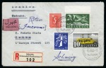 Stamp of Saudi Arabia » Incoming Mail  1939 Incoming registered cover from Zurich to Mecca