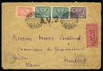 Stamp of Saudi Arabia » 1934 Kingdom Issues to date 1944-45 "A.V.2" markings. Registered cover from Jeddah