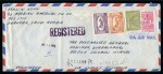 Stamp of Saudi Arabia » 1934 Kingdom Issues to date 1959 Registered airmail cover from Dhahran via Sydney (29.7) to Honiara, Solomon Islands