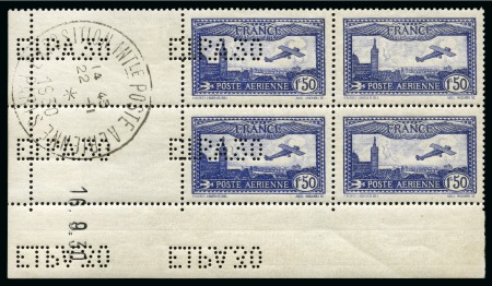 Stamp of France » Poste Aérienne 1930 Perforation EIPA30 tenant à non surchargé en