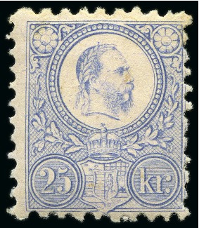 Stamp of Hungary 1871-73 Group of 7 stamps including 3 lithos with 10k (2 shades