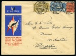 Stamp of Burma 1934 (Dec 15) Imperial Airways & Qantas Akyab-Darwin airmail
