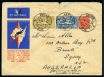Stamp of Burma 1934 (Dec 14) Imperial Airways & Qantas Akyab-Sydney airmail