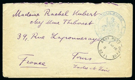 Stamp of Saudi Arabia » French Military Post Office 1916 (5.11) Envelope from the French Military Mission in Hejaz